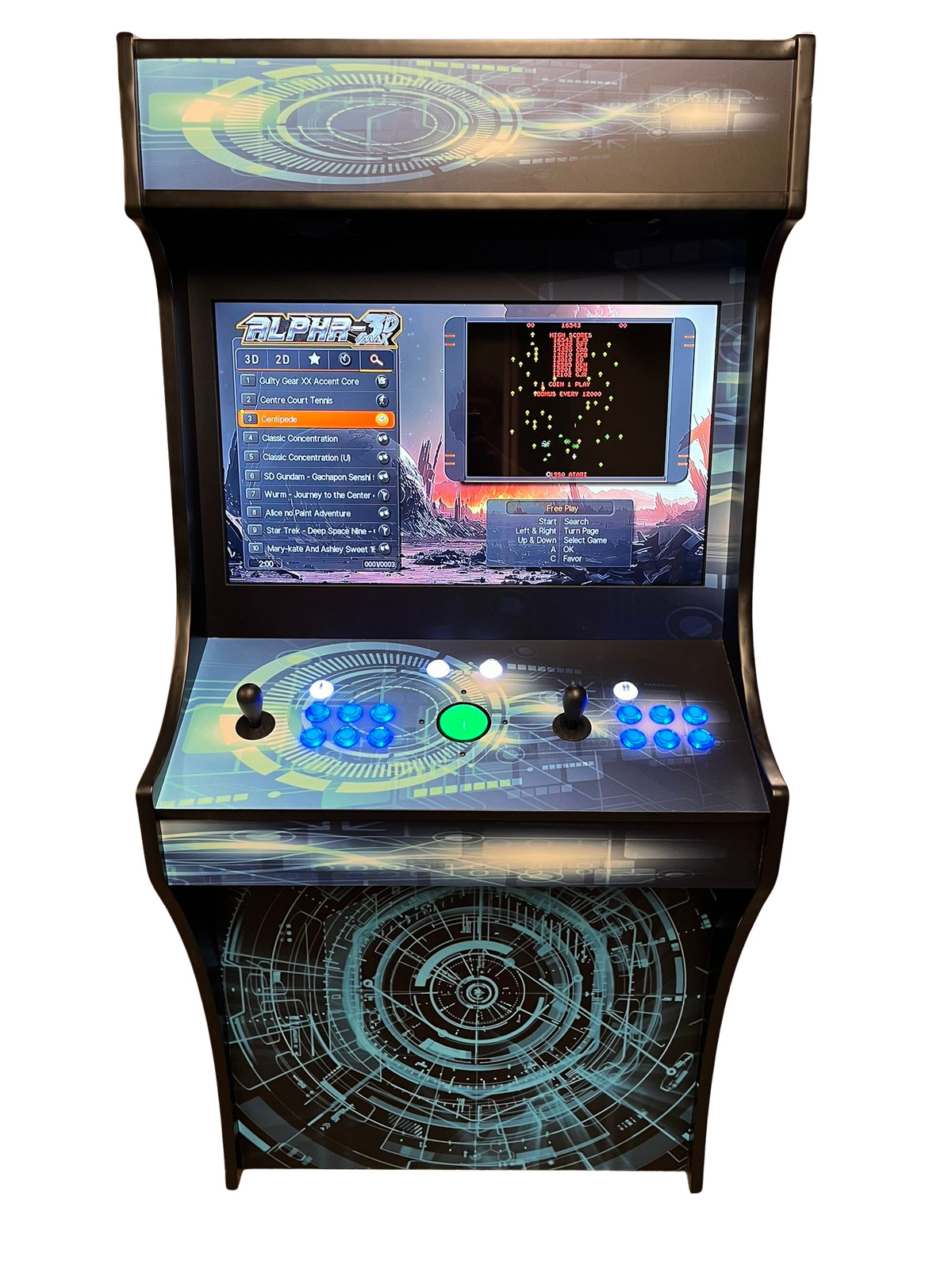 Two Player 32" Blue Space Arcade