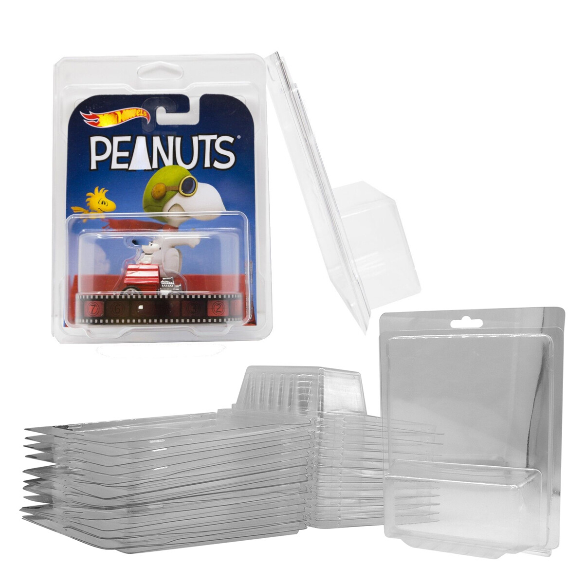 25 Pack Clear Protector Case Display For Rocket Hardware Hot Wheels Car Culture