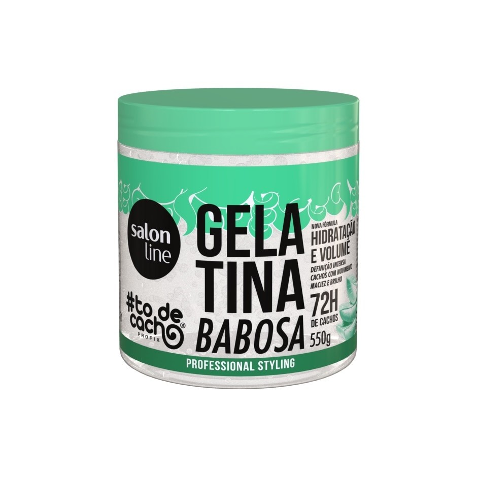 Salon Line - #ToDeCacho - Gelatina Babosa 550 Gr - Aloe Vera Gelatin Net 19.4Oz