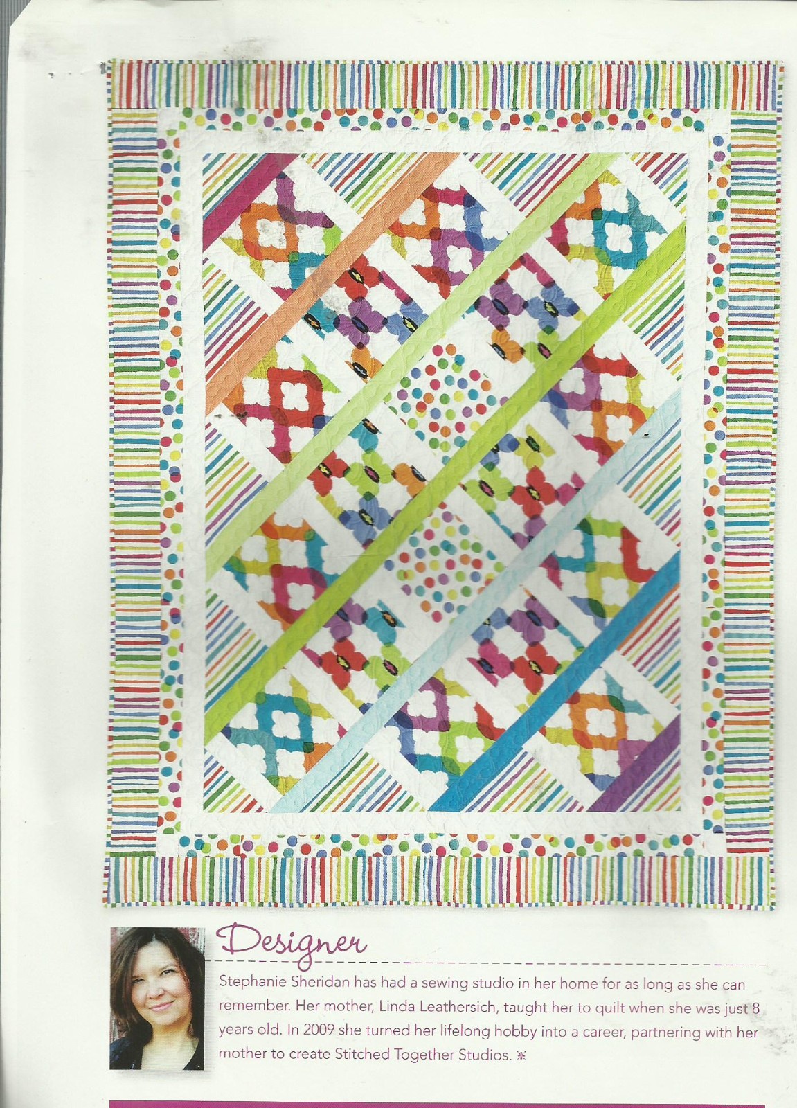 E0806 BRUSH STROKES QUILT PATTERN/INSTRUCTIONS