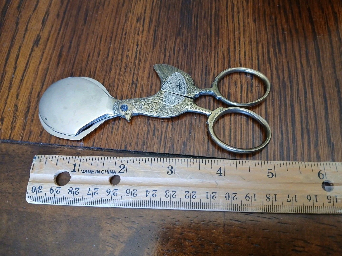 Dreizack Solingen Germany Egg Scissors Chicken Shaped Gold and Silver Tone