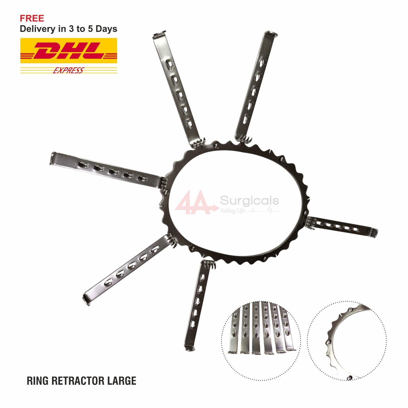 4A NEW TURNER WAR WICK RING RETRACTOR (LARGE)