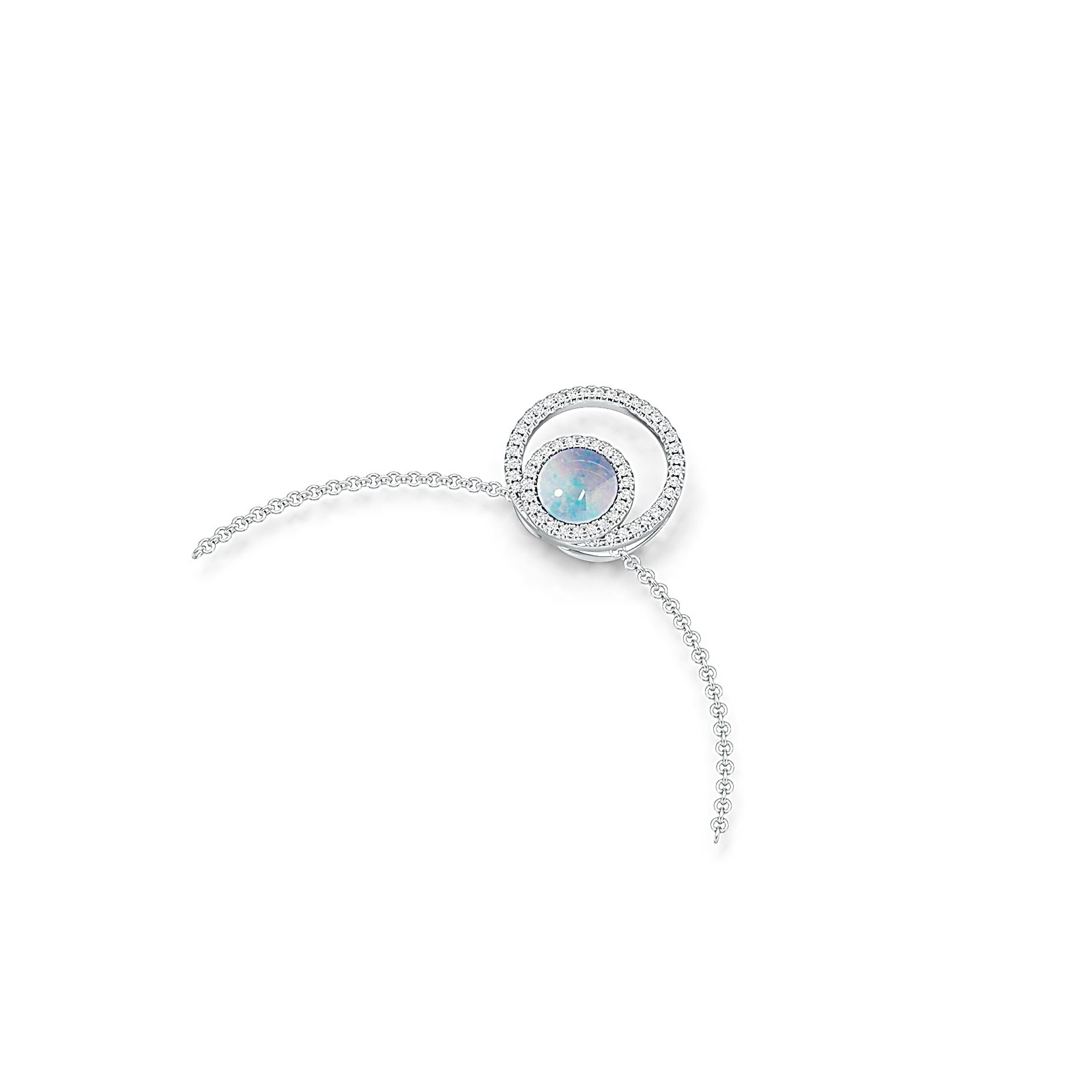 Sterling Silver Semi Mount Pendant Setting Round RD 7x7mm