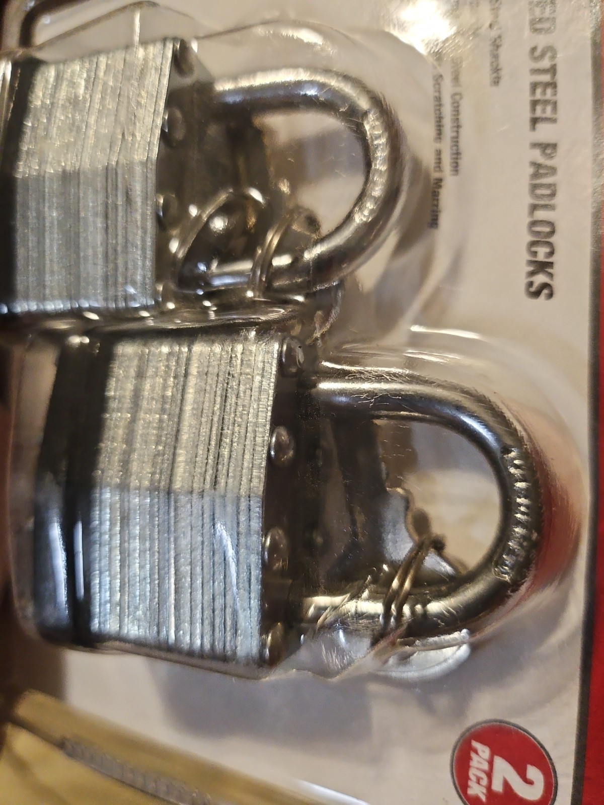Hyper Tough 40mm Laminated Steel Keyed Padlock, 2 Pack