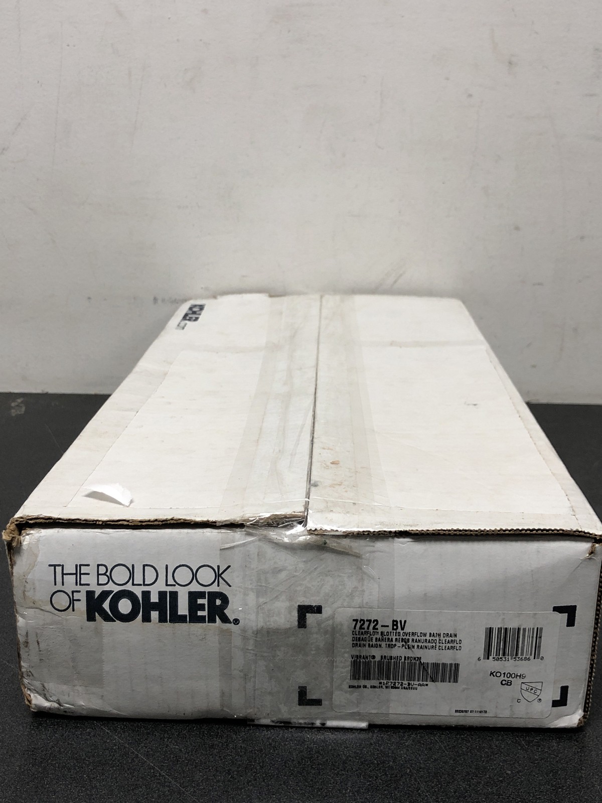 Kohler K-7272-BV Clearflo 1-1/2" Tub Drain Kit - with Overflow - Brushed Bronze