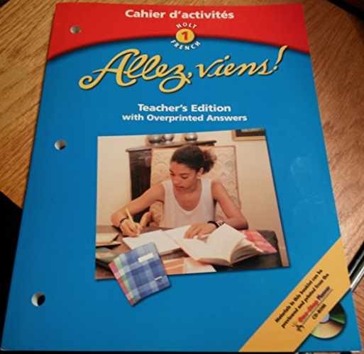 Allez Viens! level 1 Cahier - Paperback, by Holt Rinehart and - Very Good