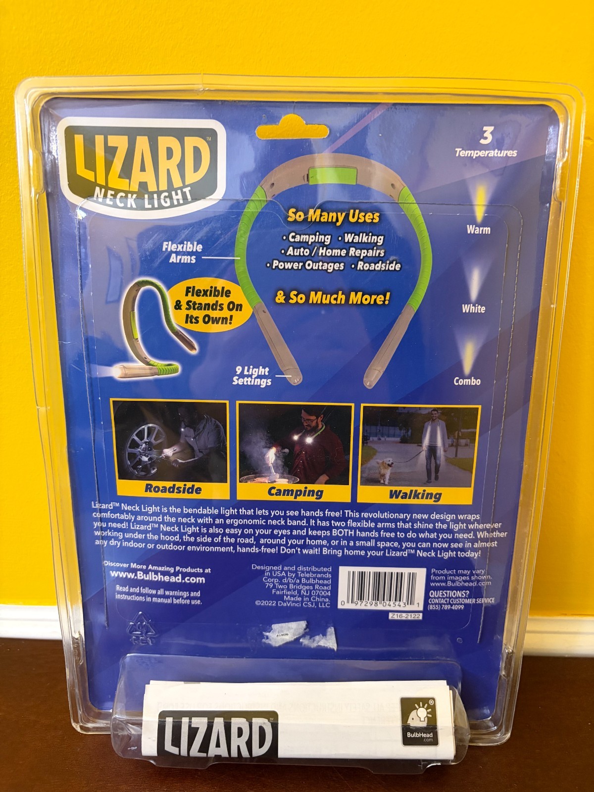 New 2022 BulbHead Lizard Neck Light Hand Free Flexible LED Work Light Seen On TV