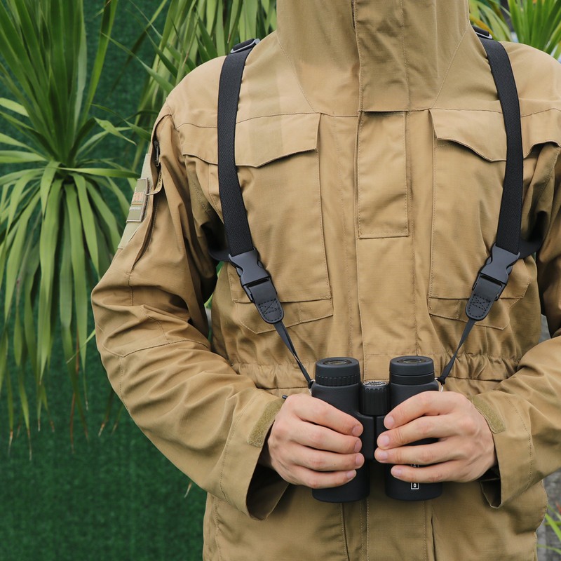 TOURBON Binocular Harness Camera Strap Quick Release Elastic Optic Chest Hunting