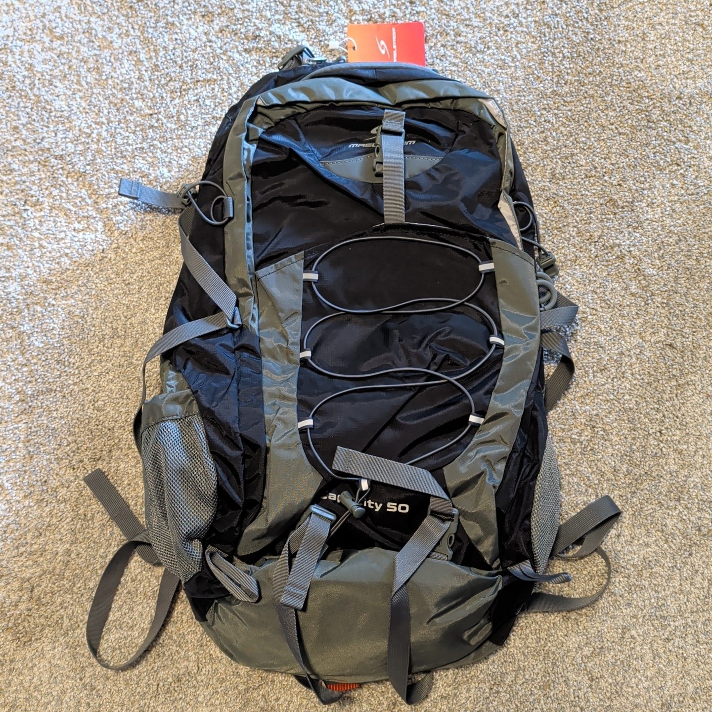 Maelstrom Hiking Backpack - Blk/Gray - New With Tags,  Model HZD-01 - 50L