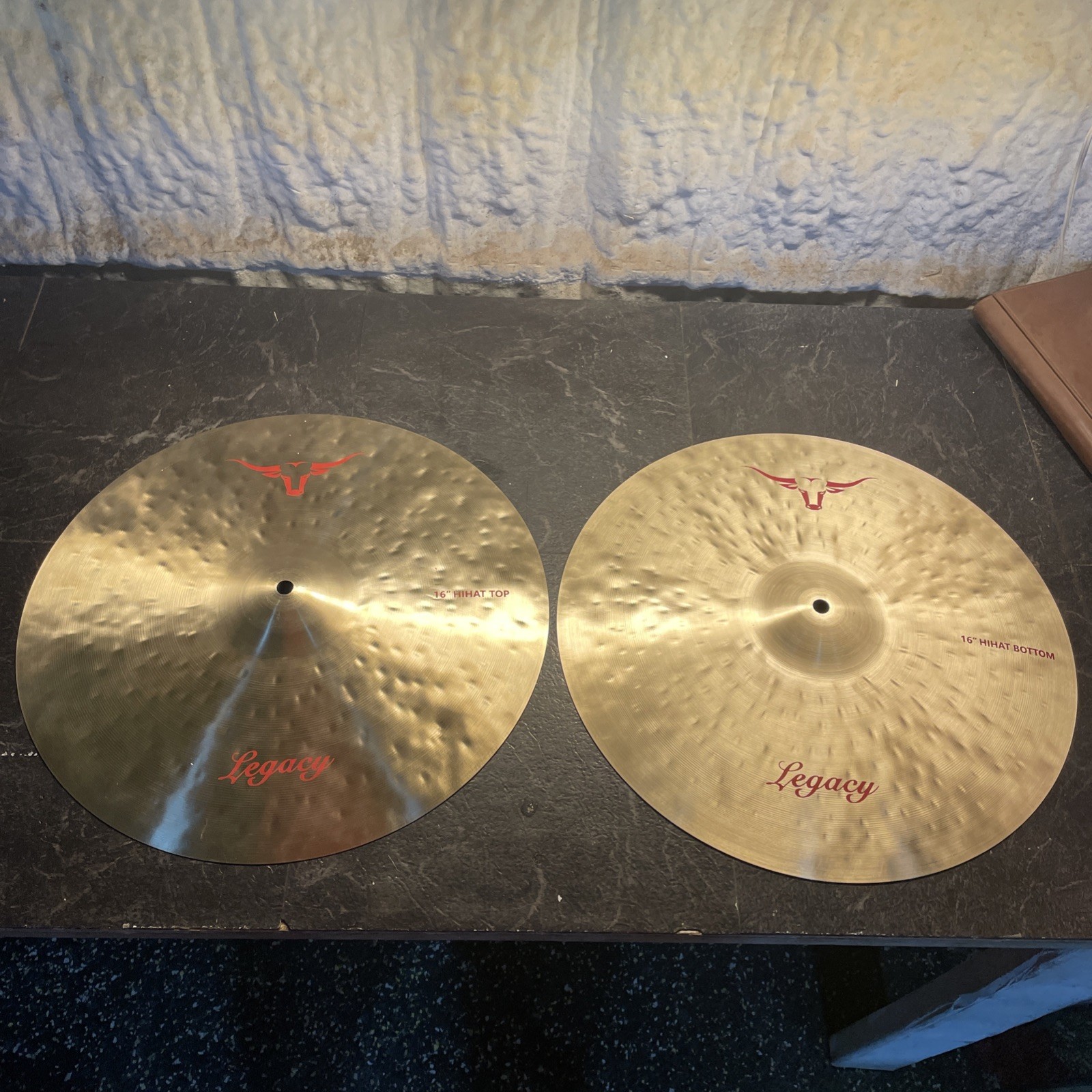 WILD BULL Legacy  Series Hand Forged & Hammered 16" hi hat set