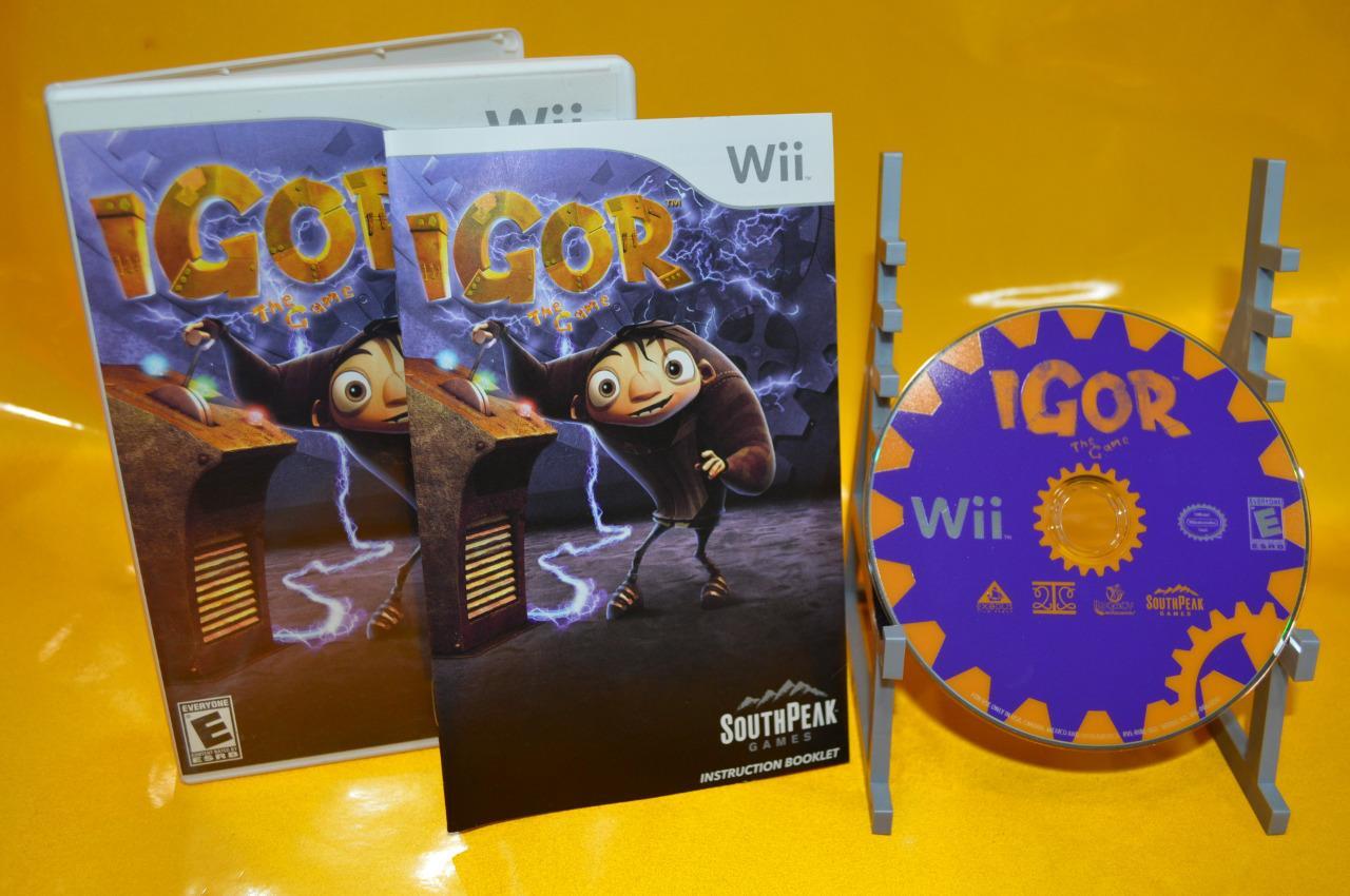 Igor : The Game ( Nintendo Wii, 2008 ) Tested Disk W/ Case & Manual !