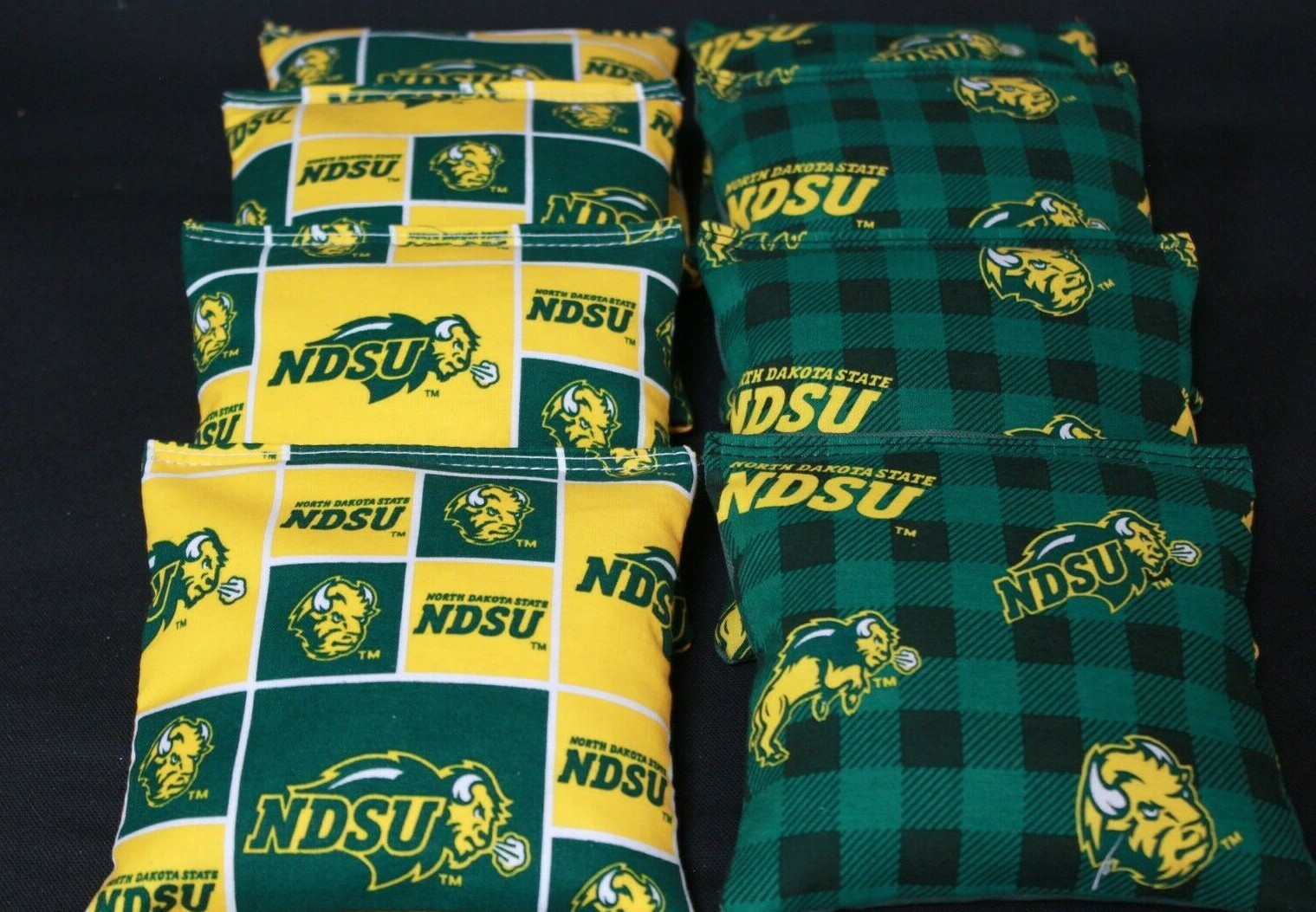 North Dakota State Bison football 8 Cornhole Bean Bags ACA Regulation