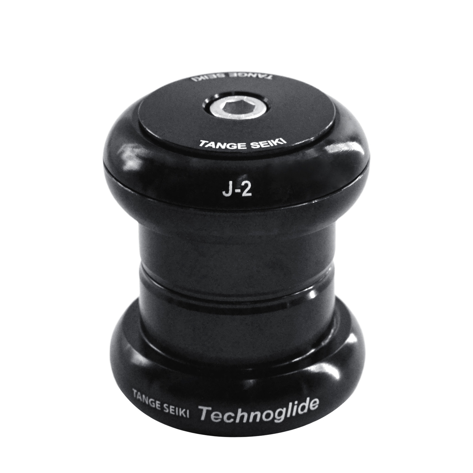 Tange Seiki Technoglide J-2 Headset  1 1/8 Inch with Top Cap , Black