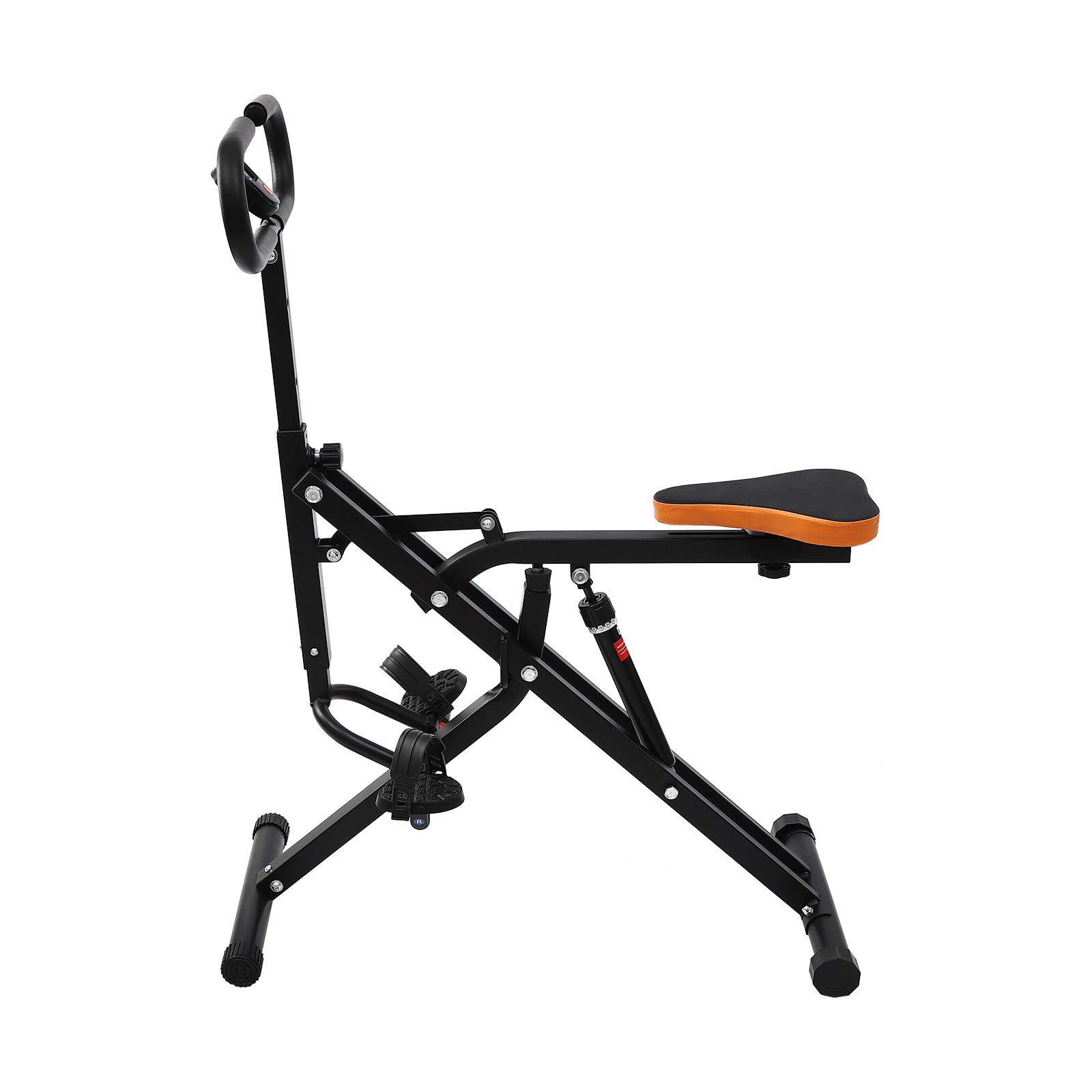 Foldable Squat Assist Trainer Home Gym Machine with LCD Display