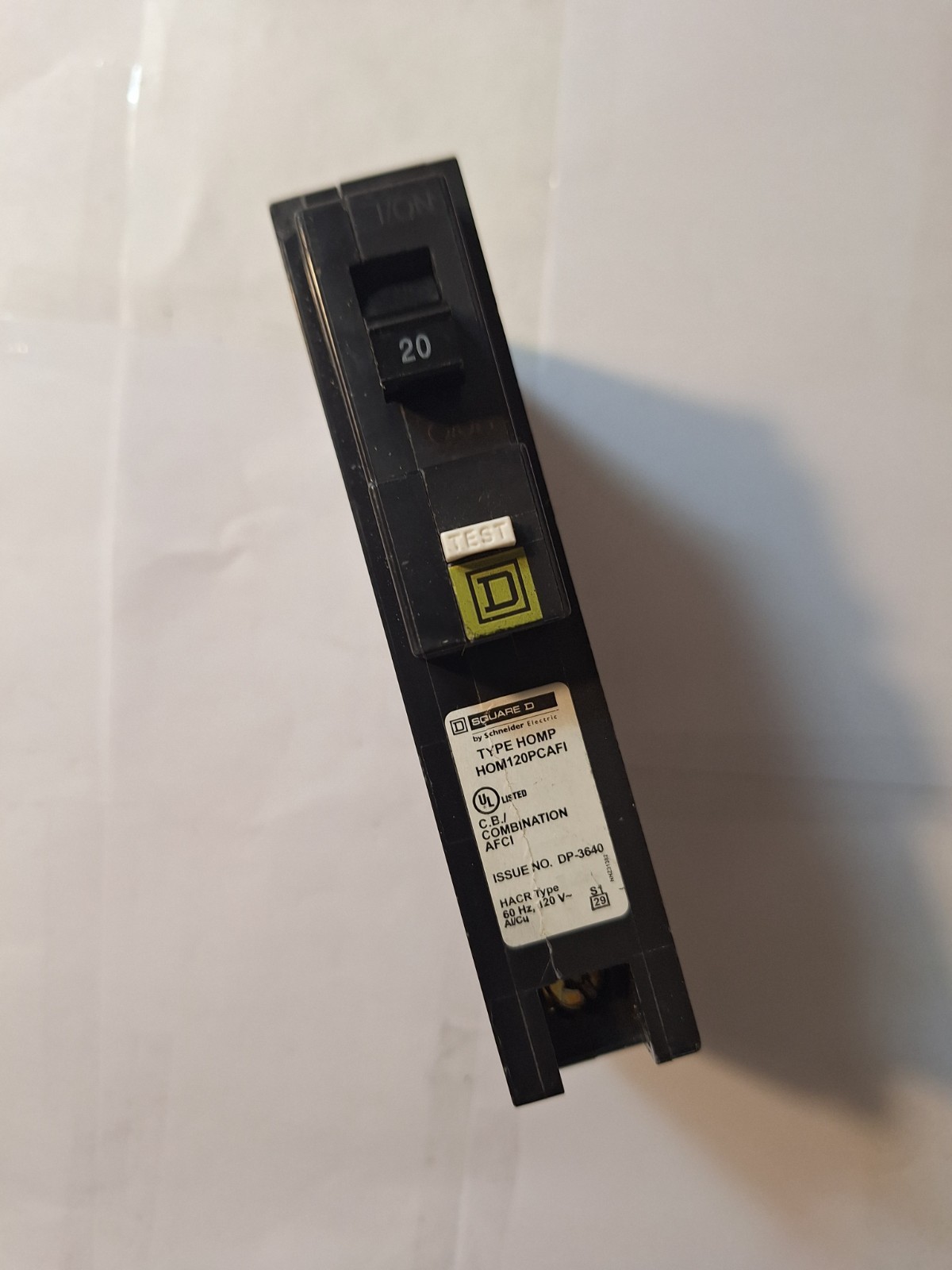 HOMELINE/SQUARE D #HOM120PCAFI  (AFCI) ARC FAULT 20A BREAKERS/FREE SHIPPING