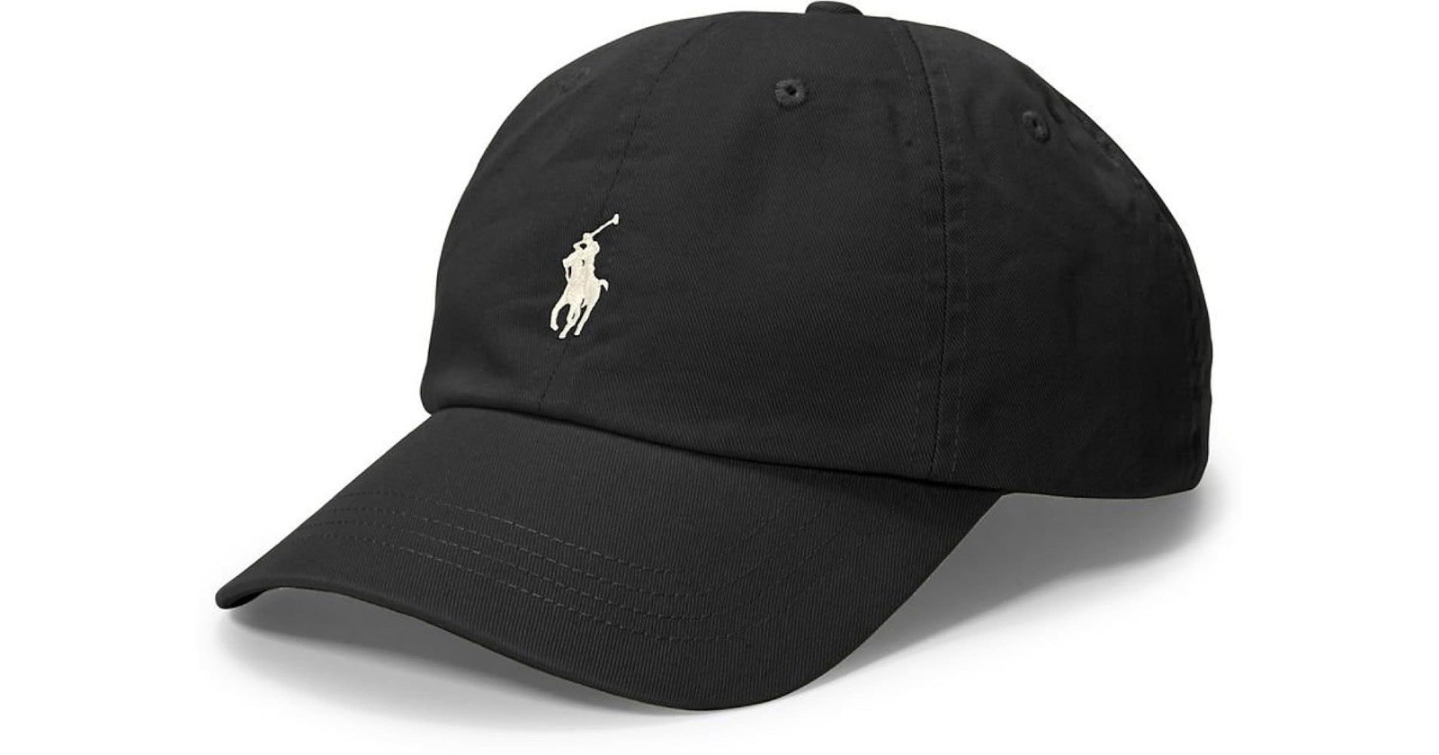 NEW POLO Ralph Lauren Men's Classic Sport Adjustable Hat/Cap-Black/White
