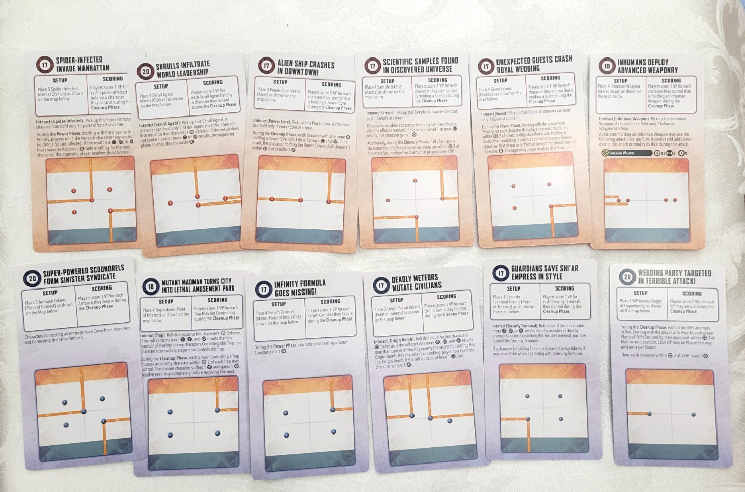 Marvel Crisis Protocol: Missions, Tactics, tokens, dice, more X-Men Starter Set