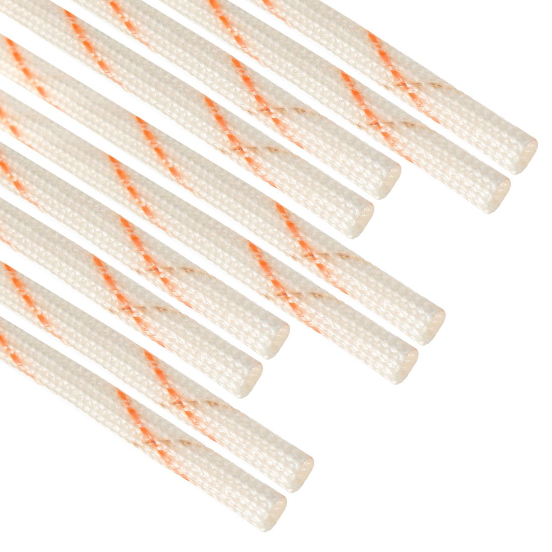Fiberglass Sleeve 2mm I.D. PVC Insulation Tube 1500V 125C Wrap 90cm 2.95ft 10Pcs