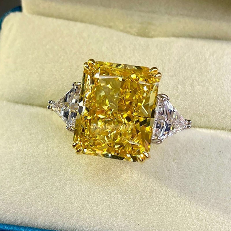 Shiny Sprkly Cubic Zircon Wedding Rings Women 925 Silver Jewelry Sz 6-10