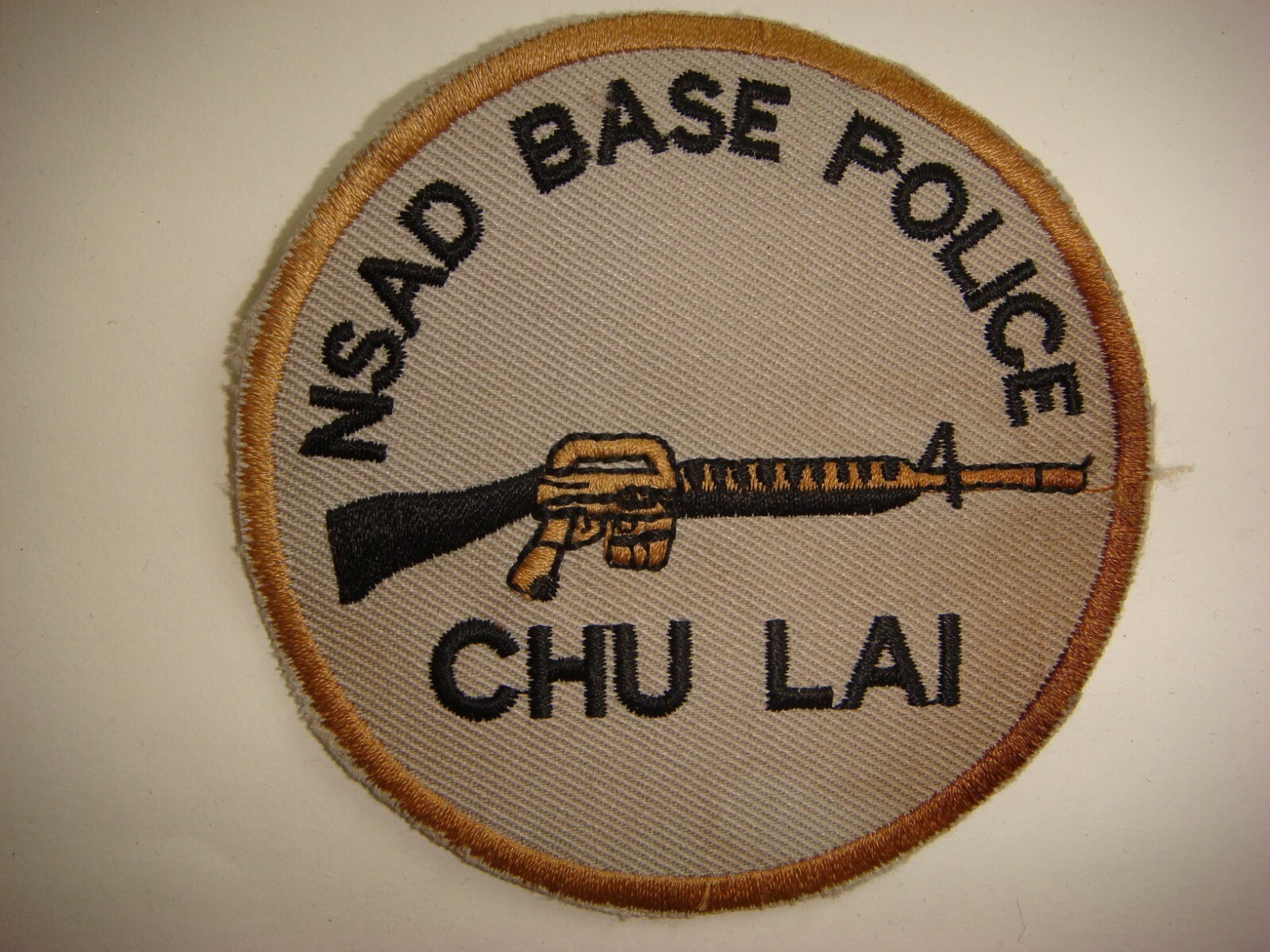 US NAVAL SUPPORT ACTIVITY BASE POLICE AT CHU LAI, VIETNAM WAR PATCH