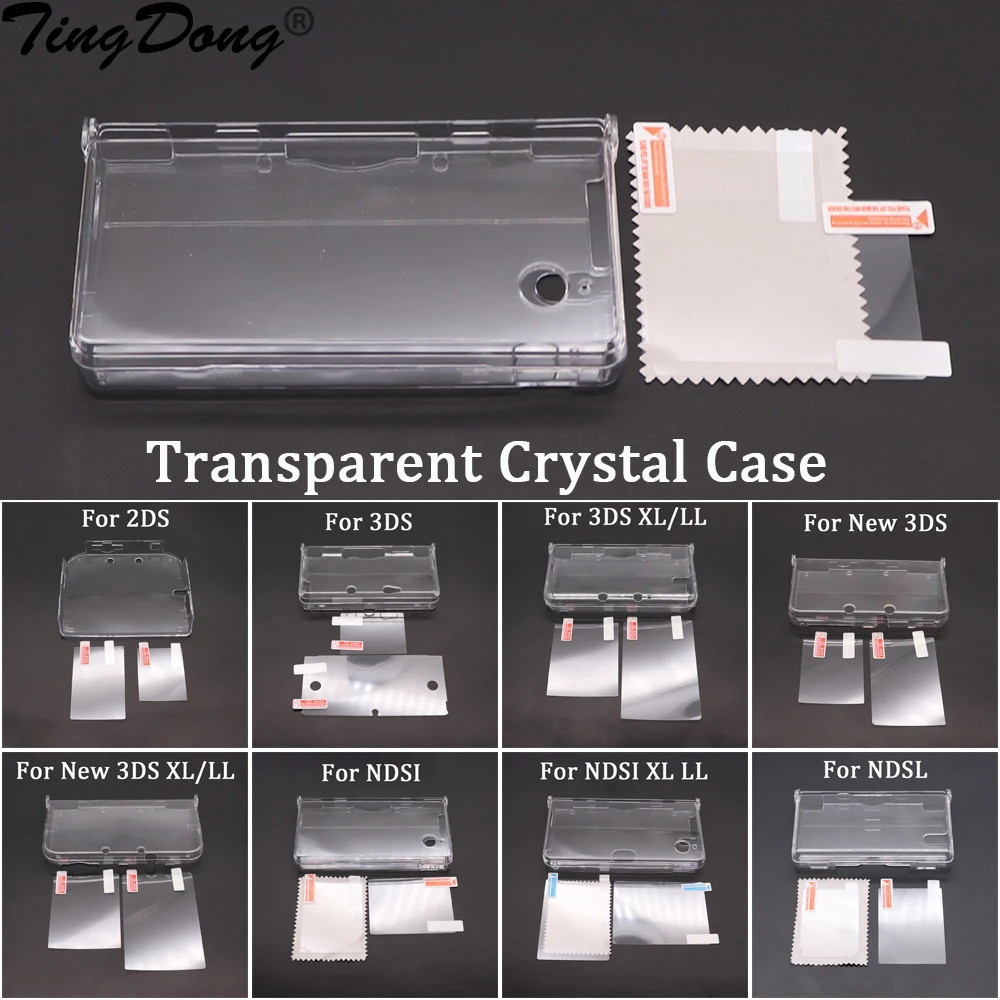 Clear Protective Crystal Case Cover Shell for Nintendo 3DS New 3DS XL NDSi XL