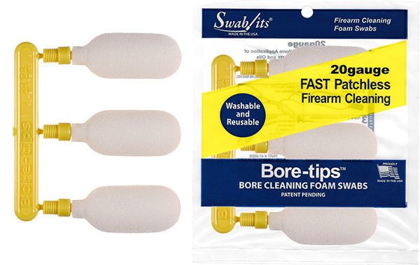 (Single Bag) 20 Gauge Barrel Cleaning Bore-tips® by Swab-its® Barrel Cleaning