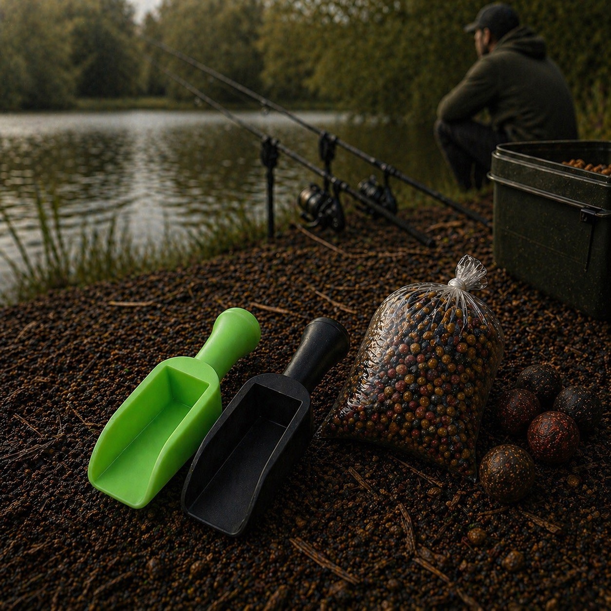 2 PVA Bag Bait Scoops