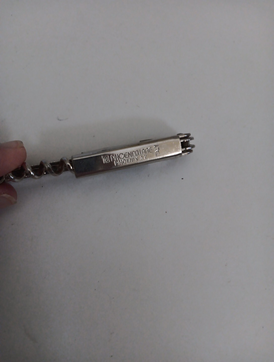 VINTAGE PHOENIXWARE WINE BEER BOTTLE OPENER ITALY STAINLESS  BARTENDER TOOL