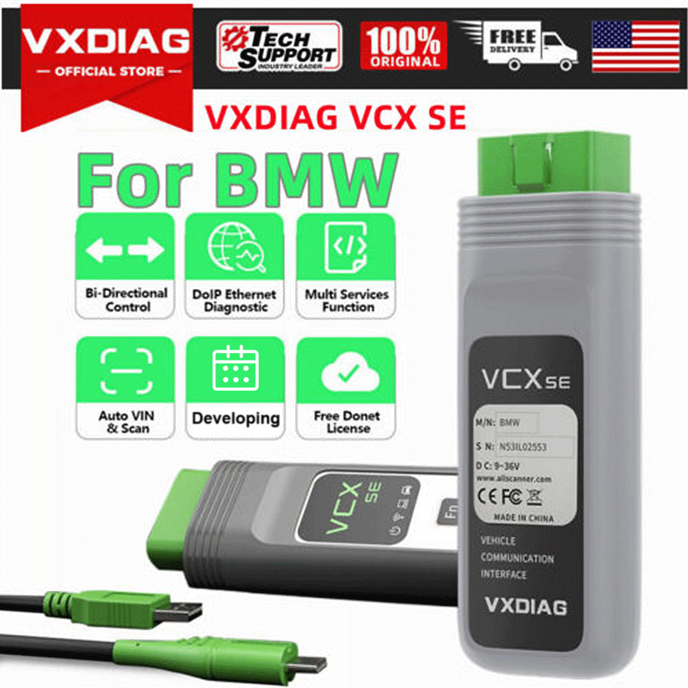 VXDIAG VCX SE for BMW OBD2 Diagnostic Scanner J2534 Programming Key Coding Tool
