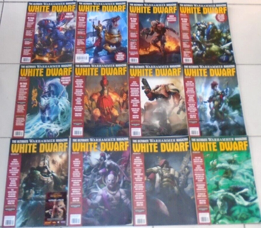 White Dwarf Magazine Lot 2019 Complete Year (12 Issues!) - Games Workshop
