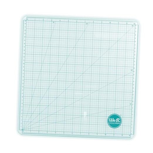 Glass Cutting Mat, Sturdy Craft Work Surface, Easy Cleanup, Measuring, White