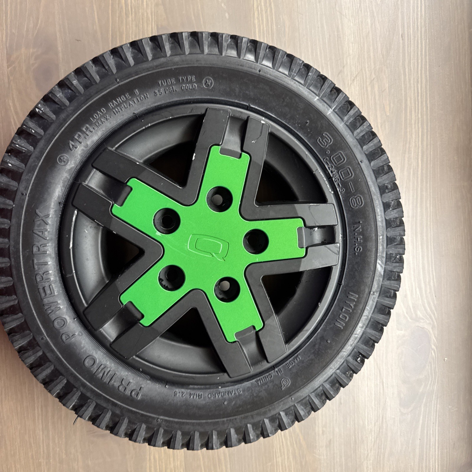 3.00-8 Flat Free 14” Drive Wheels for Quantum Q6 Edge 2 Edge 3 Tire N Rim Single