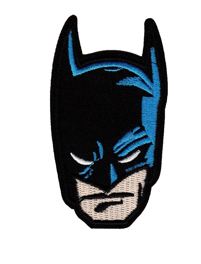 Embroidered Iron on patch Batman Mask face Head  dc comics hero Gotham 43x73mm