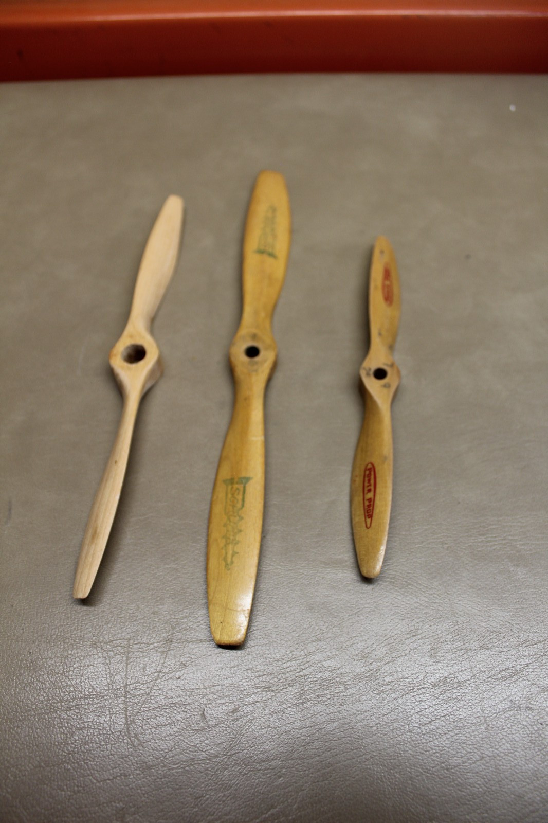 VINTAGE lot of 3 WOODEN PROPELLER 8.5" & 10"