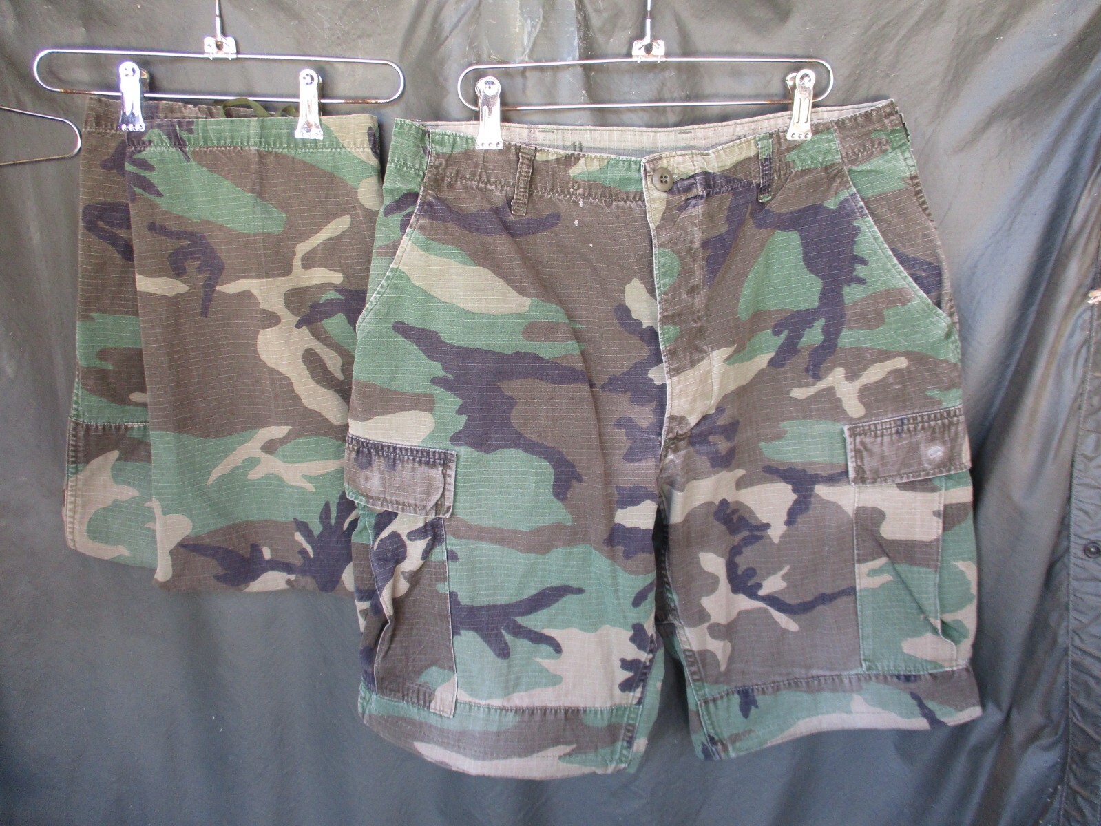 Oldgen M81 1st model 100% Cotton Woodland BDU Pants Made Into SHORTS, MEDIUM