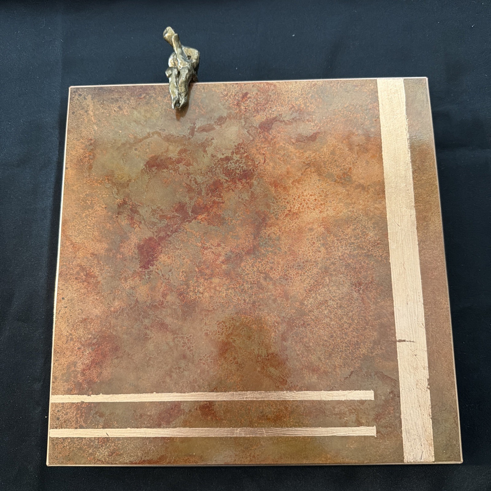 Marlott & Rae Mixed Media Art “Contemplating ” 12x12