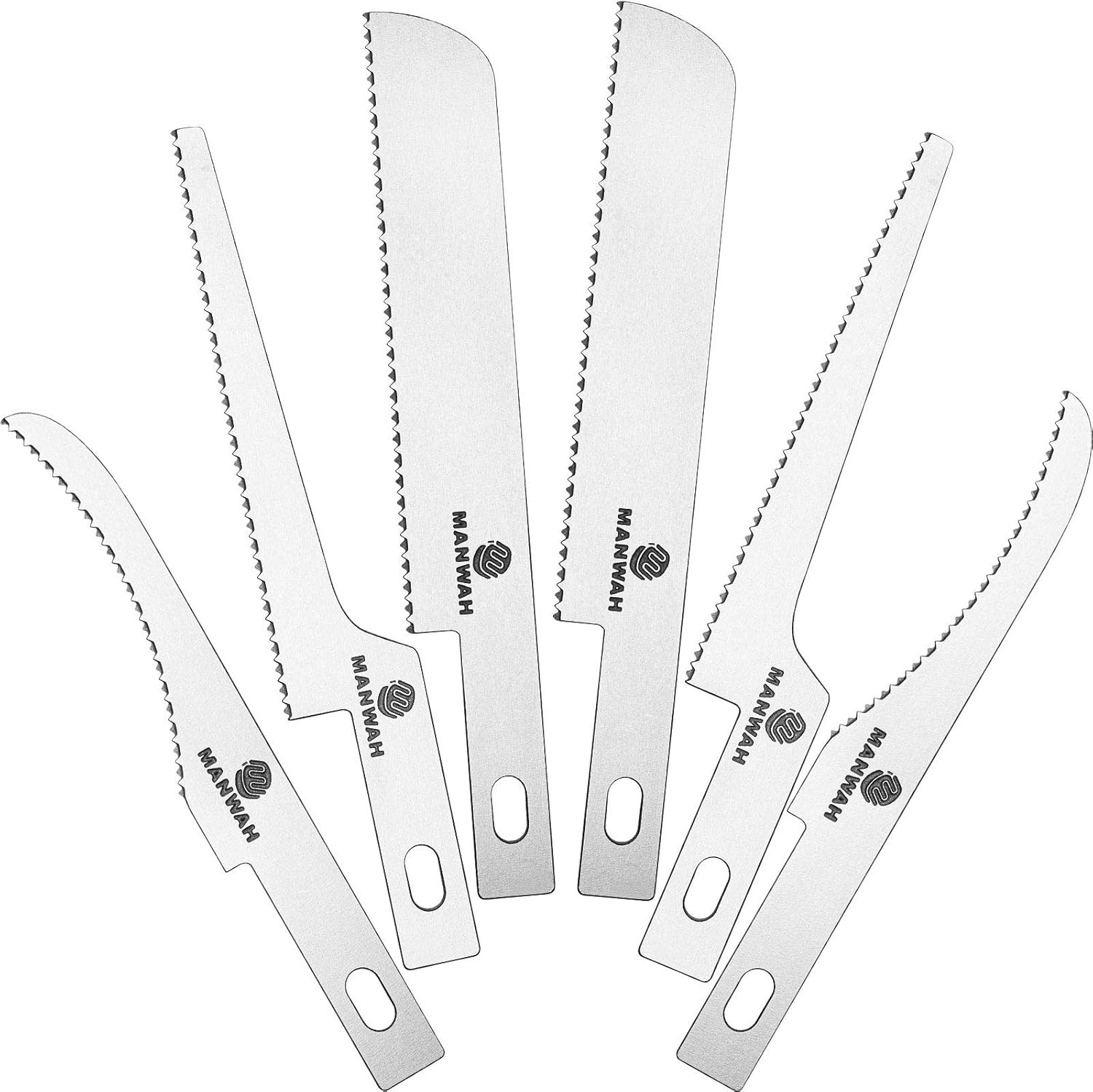 Hobby Saw Blades 12-Pack Mini Craft Blade Replacement Micro Knife Saw Blades