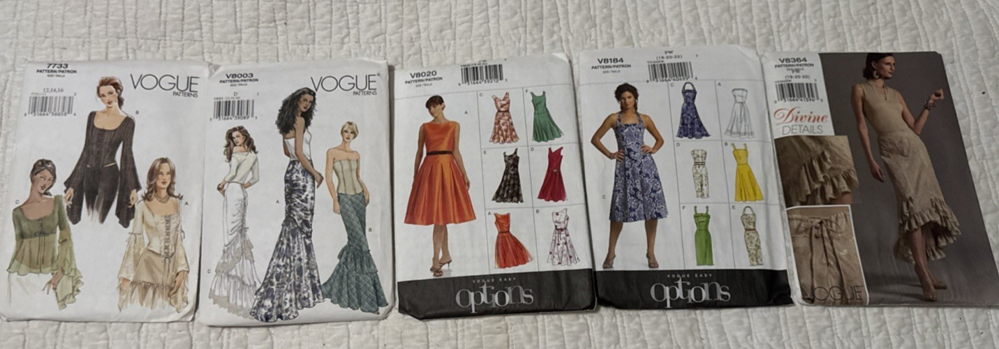 Vogue Women’s Pattern Collection -Choice -Uncut