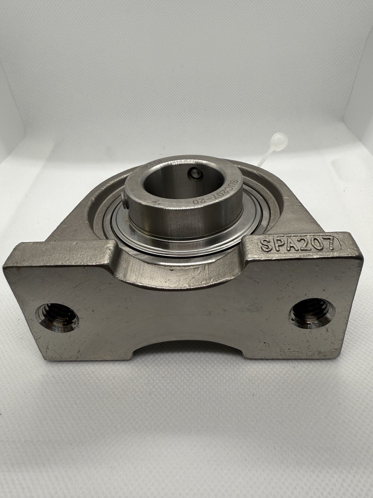 SUCSPA207-20 | Stainless UCPA207-20 Pillow Block 1-1/4" Bore Tapped Base