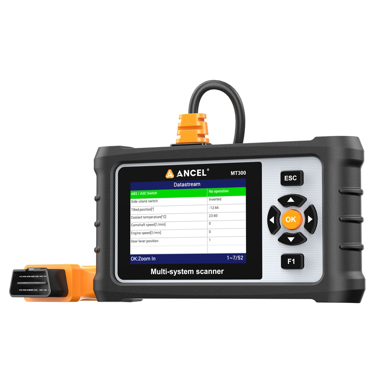 ANCEL MT300 Motorcycle All System Scanner Diagnostic 32+ Maintenance Services