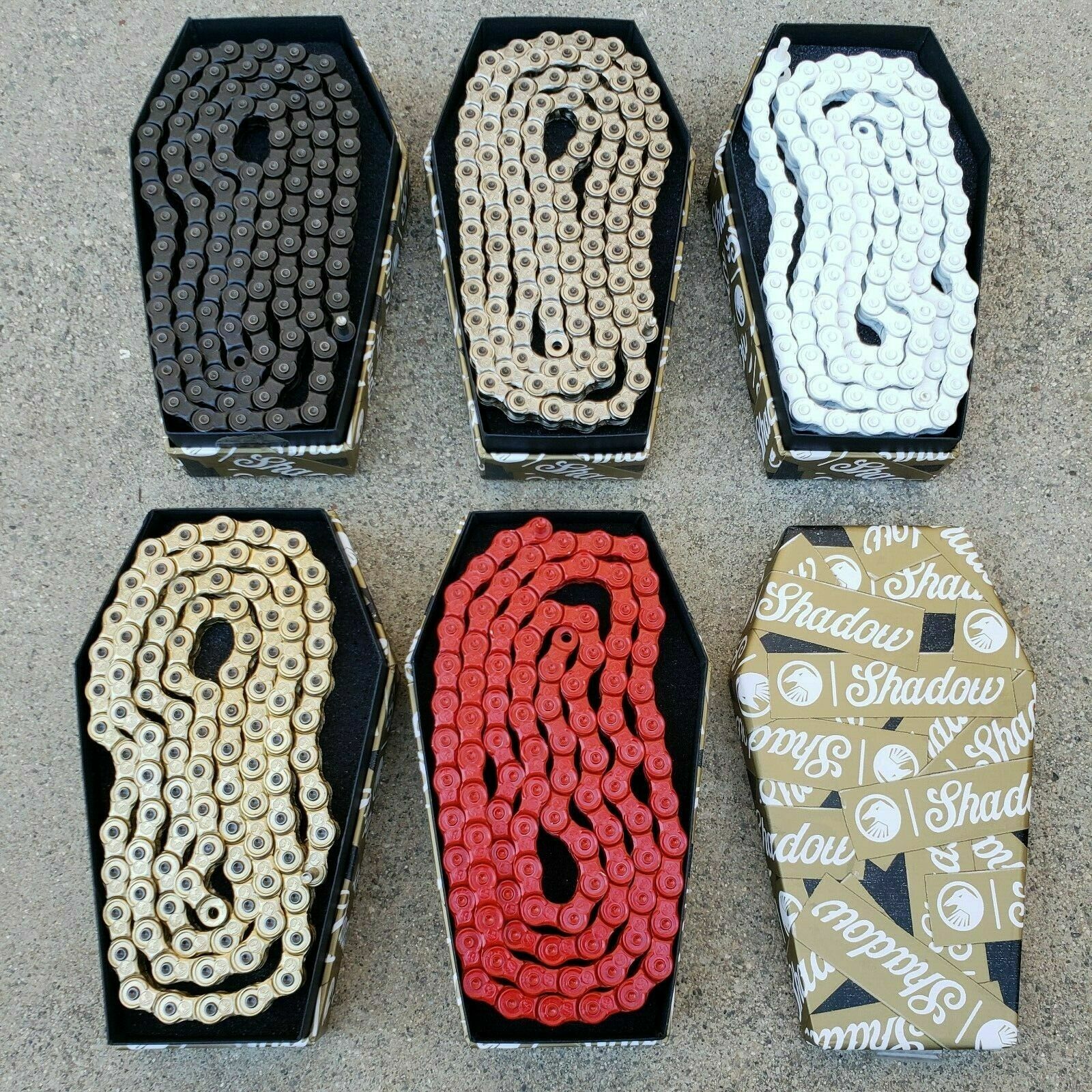 TSC SHADOW CONSPIRACY SUPREME CHAIN HALF LINK 1/8" BMX CHAINS LIFETIME WARRANTY