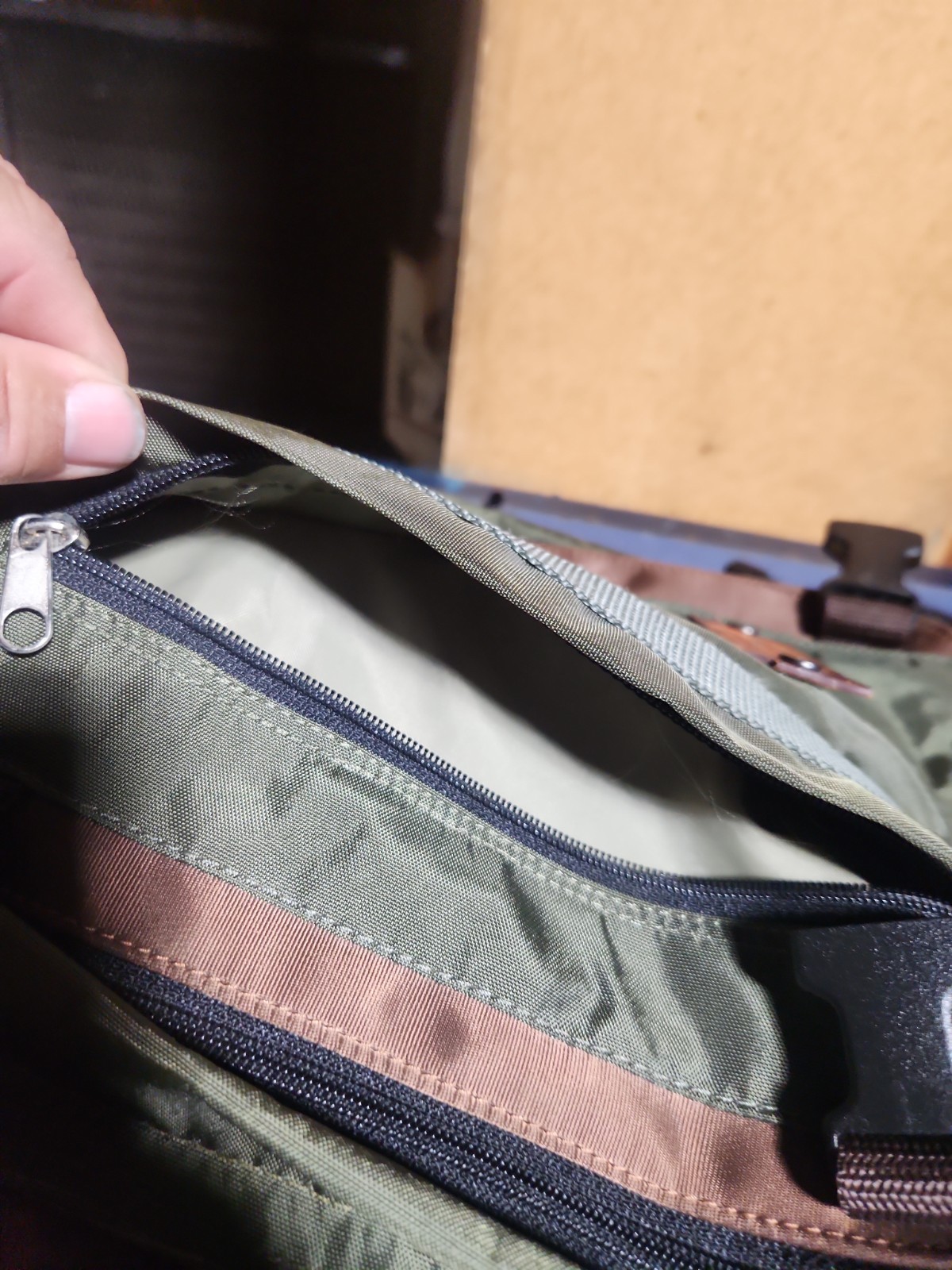 Green Padded Backpack With Kenya Patches
