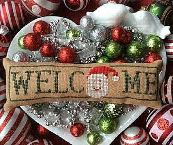 Wee Welcome's-December-Santa~Needle Bling Designs
