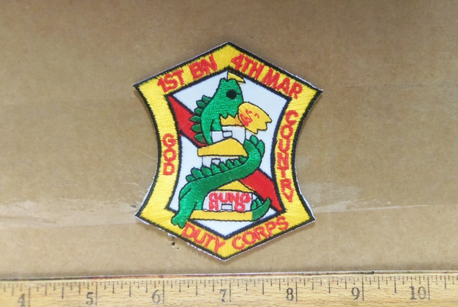 US Marine Corps - 1st Battalion - 4th Marines Embroidered Patch