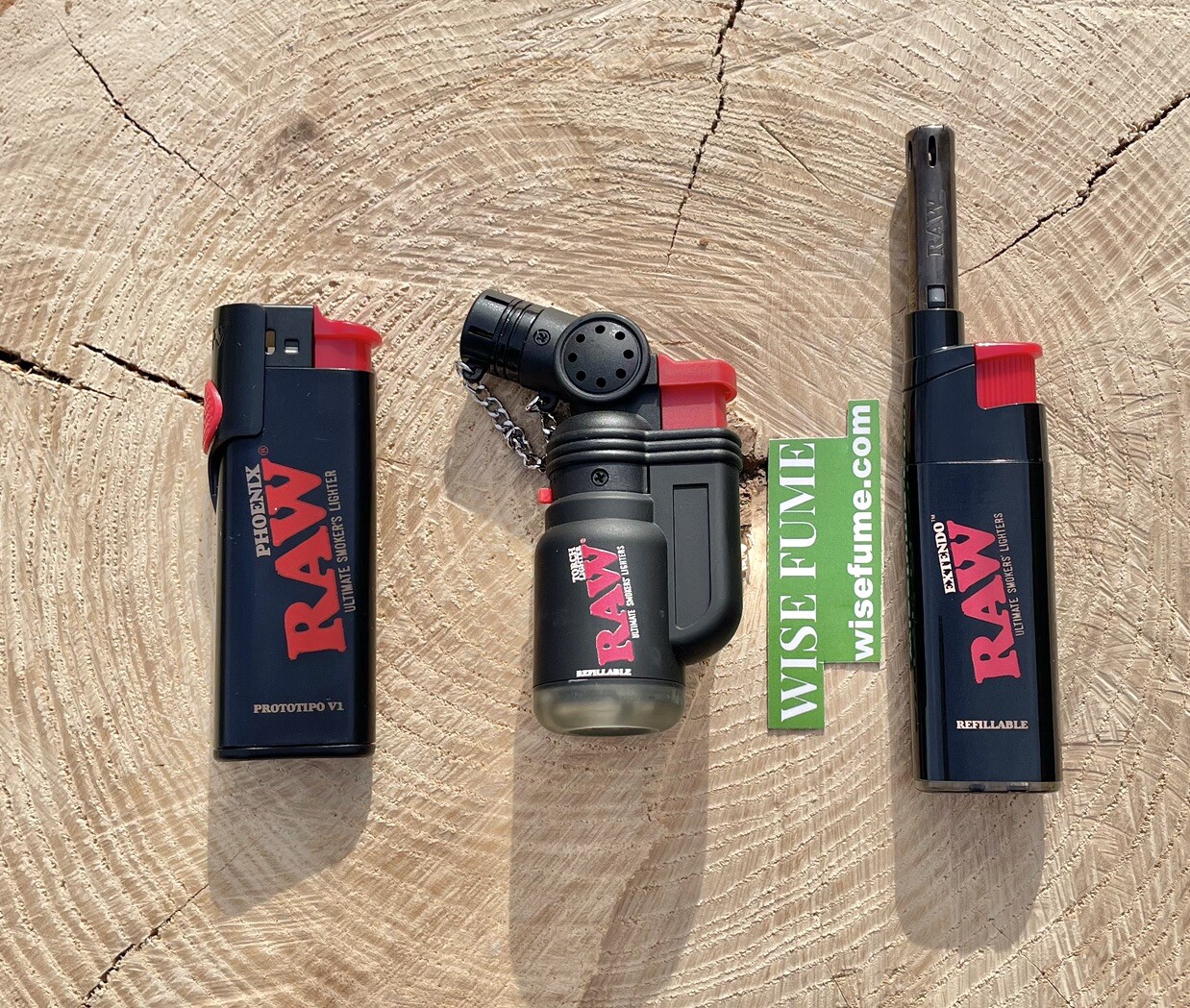 Zig Zag Ultra Thin KING Size Pre-Rolled Cone +Raw Torch Phoenix Extendo Lighter