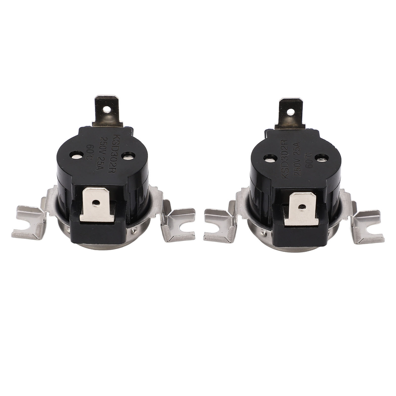 2Pcs 60℃ Thermostat Switch KSD302R  Metal Plate Temperature Control Switch
