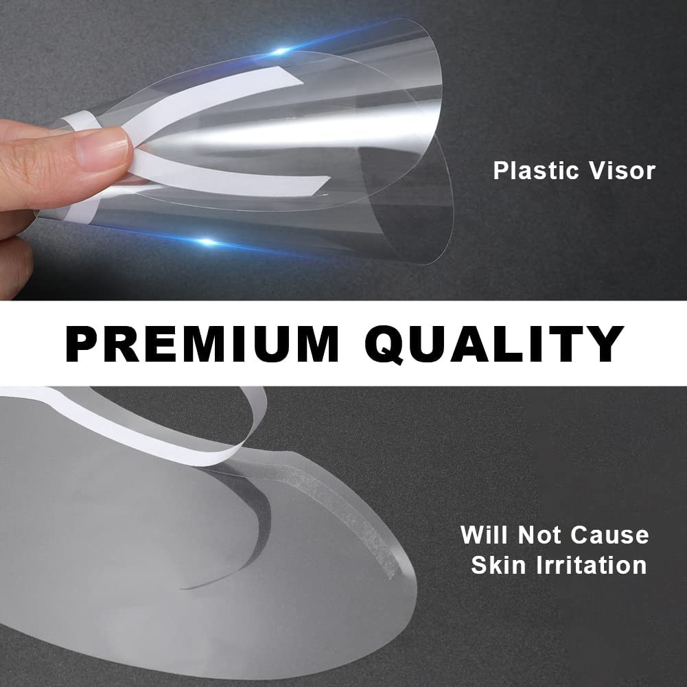 30 PCS Shower Face Eye Shields，Clear Visors Eye Protector Makeup Protective Eyeb