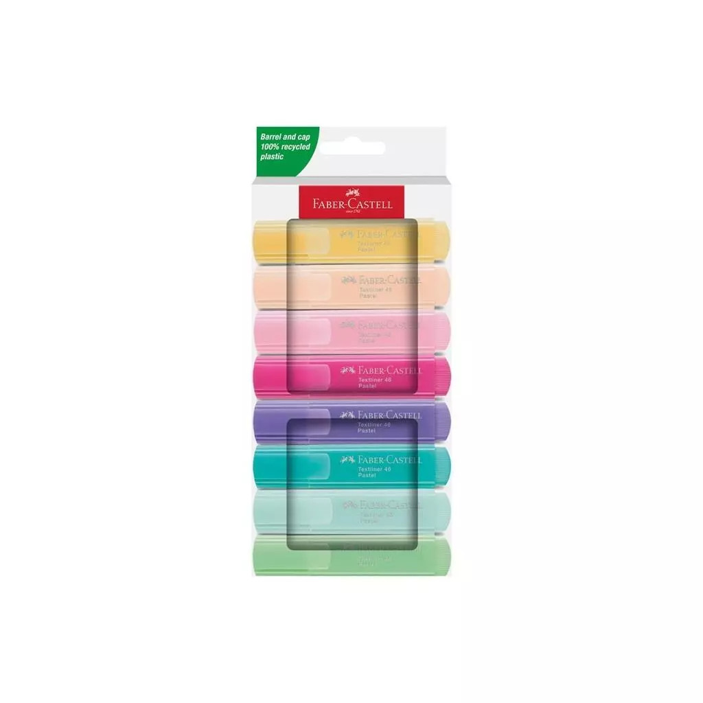 4005402546589 Zakreślacz pastelowy 8 kolorów FABER CASTELL Faber Castell