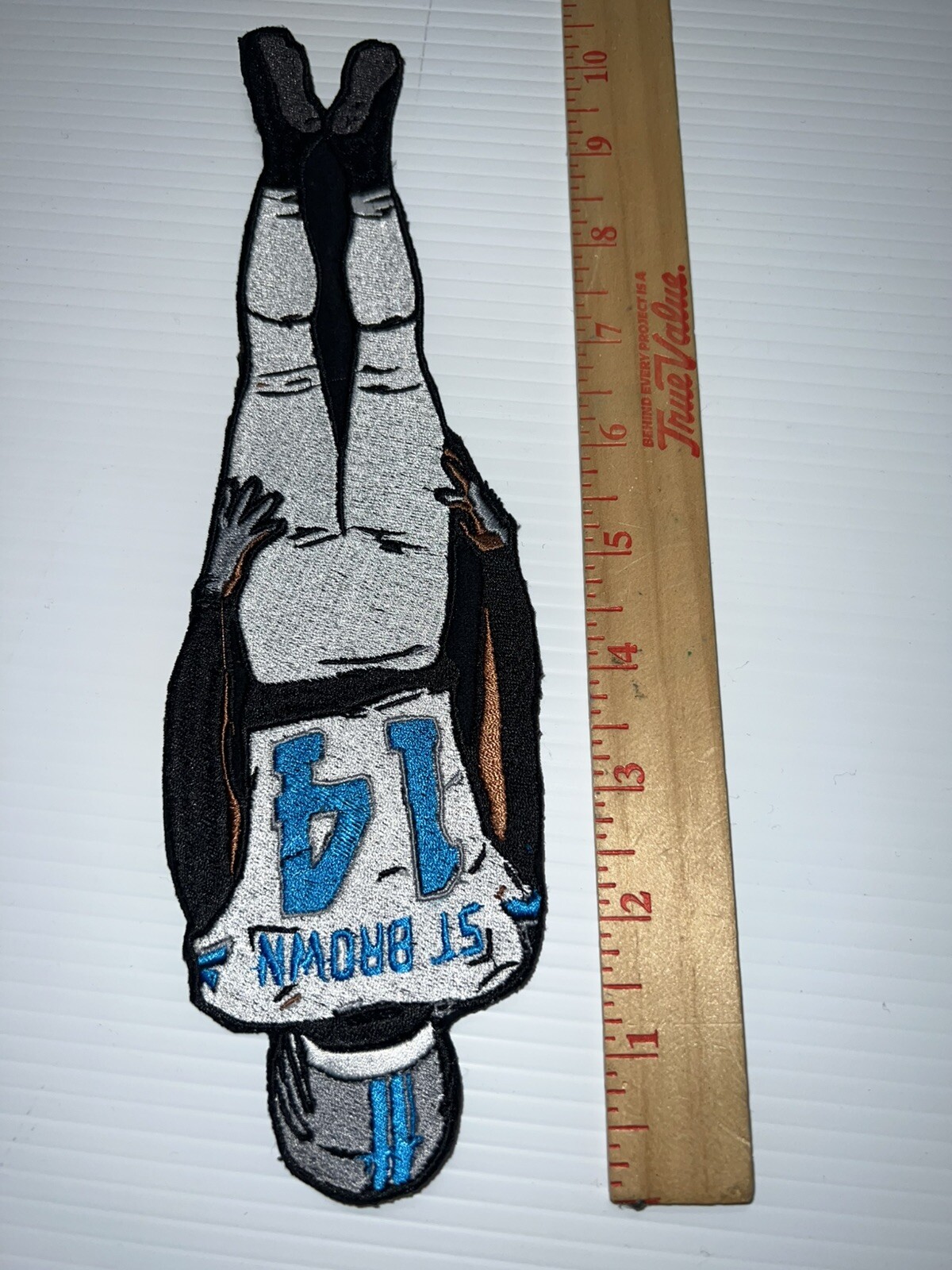 Amon Ra St Brown Embroidered Detroit Lions Patch Iron on or Sew On 10”