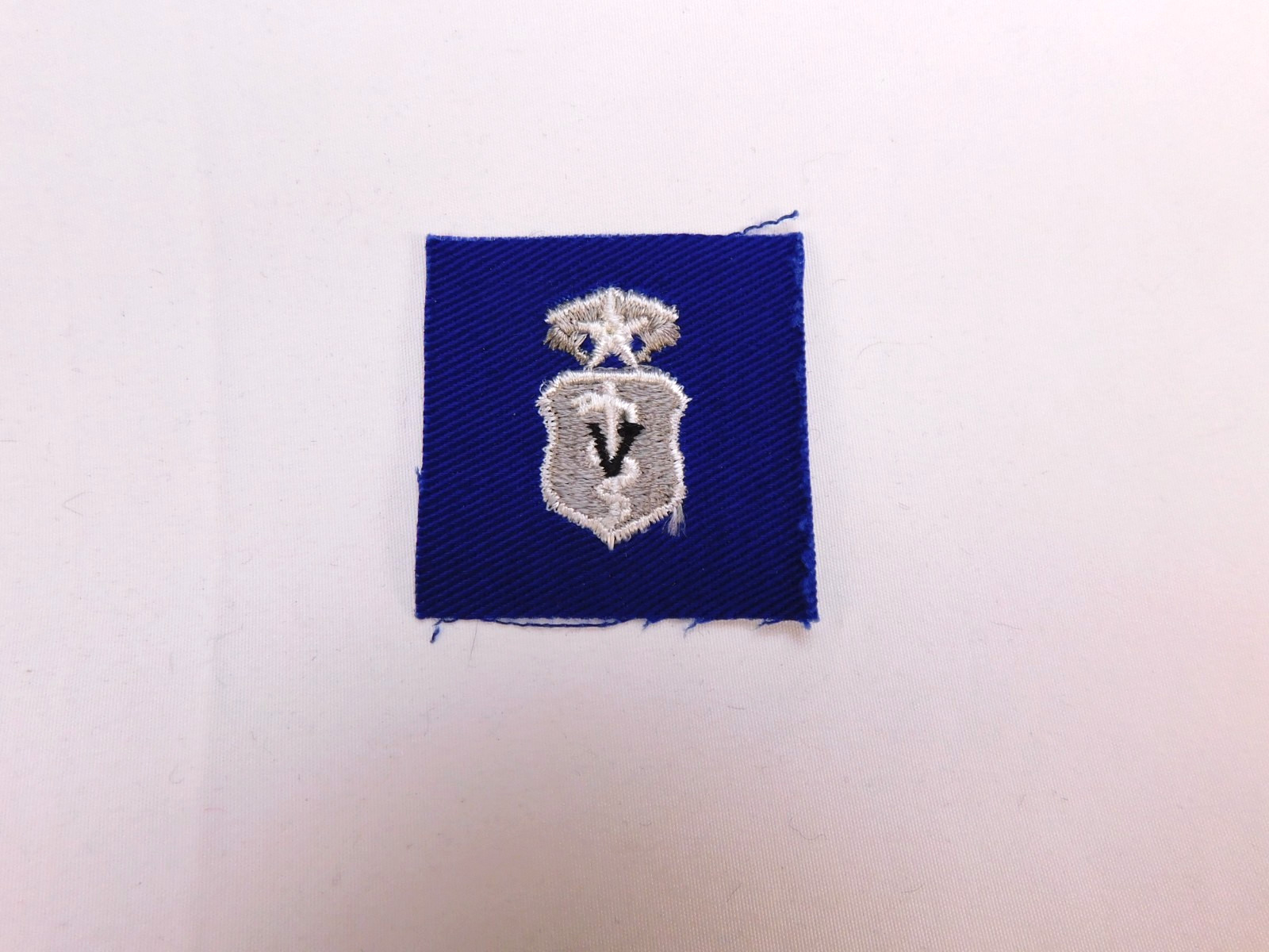 US Air Force Vintage USAF Chief Veterinarian Royal Blue Twill Military Patch
